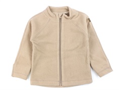 Mikk-line warm taupe cotton fleece jacket